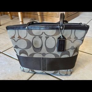 Gently Used Coach Signature Purse/Bag in Brown